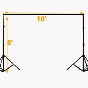 Premium Portrait Photography Studio Video Lighting Kit with 3 Chromakey Black, White, Green Muslin Supporting Background Stand System Case H4045-1456