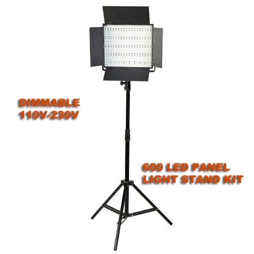 Dimmable Photo Video 900 LED Light Panel & Light Stand KIT-0
