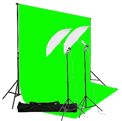 6'x9' Green Screen and Backdrop Support System H69 Green-0