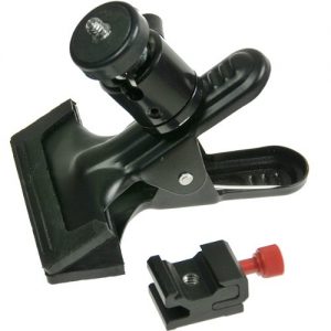 Portable Swivel Flash Clamp with Hot Shoe Mount Flash Adapter by ePhotoInc H6804HS-0