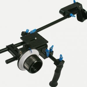 DSLR Camcorder Steady Shoulder Support Rig Mount Cinema Kit w/ Follow Focus, Counter Weight-1622