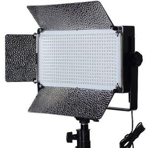 500 LED Video Light With Dimmer Switch XLR Pin Led Lighting Kit Light Kit With Barndoor By Fancierstudio FL500-0