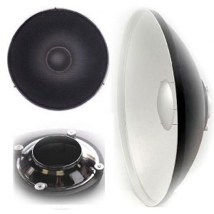 16" Pro Beauty Dish kit with honeycomb Grid for Alien Bees Strobe Flash Light A120SWRLHoney-0