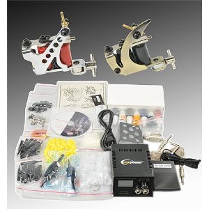 Complete Tattoo Kit 2 Tattoo Machine Kit With Power Supply And Tattoo Needles By Fancierstudio A04-0