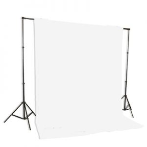background stand white muslin backdrop