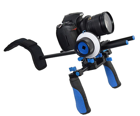 Camcorder Steady Shoulder Rig Follow Focus DSLR Video Cam Camera RL02FRSET-0