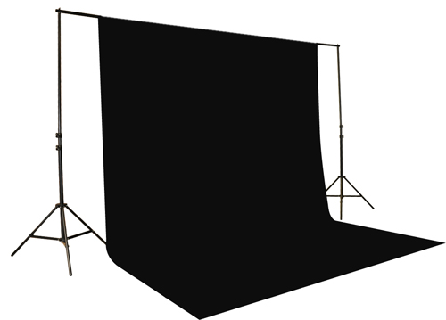 10x12 Black Muslin Video Photography Studio Portrait Backdrop Background Support System UL30 10x12 Black-0